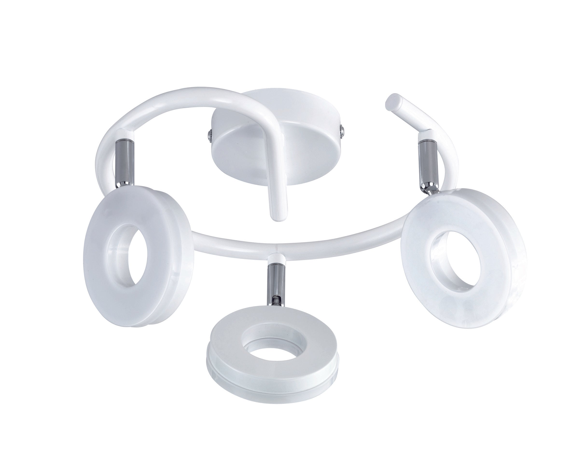 Spot 3 Luci Bianco Spirale Trio