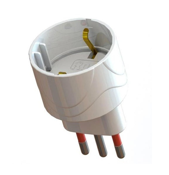 Adattatore Schuko Emilia 16A Bianco