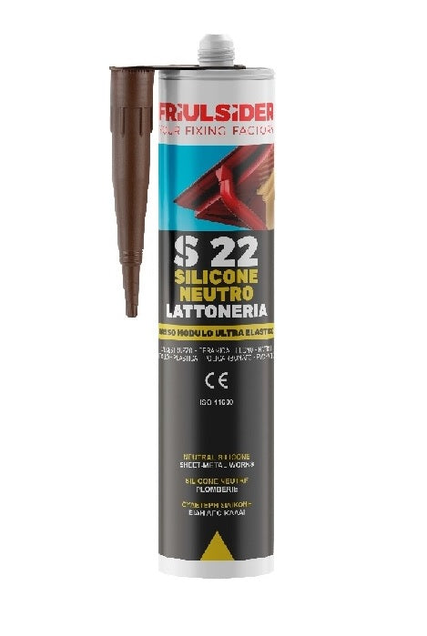 Silicone Neutro Lattoneria Grigio S22 Frulsider sigillante professionale per lavori di coperture e lattoneria - DeMatteis.it