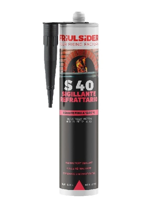Sigillante Refrattario Nero 300 ml resistente a temperature estreme fino a 1200°C per filettature - DeMatteis.it