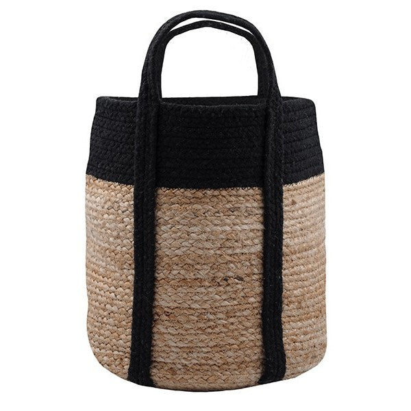 Portavaso Juta Nero 30X30X35 Cm