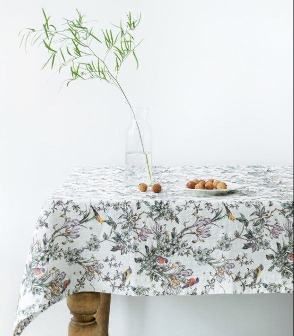 Tovaglia 140X140 Cm Disegno Uccelli