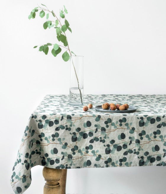 Tovaglia 140X140 Cm Disegno Eucalipto