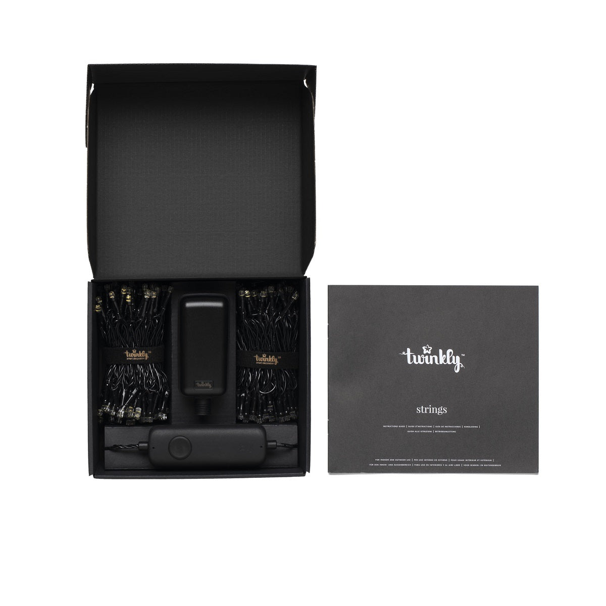 Twinkly Luci Oro 250 Led catena luminosa smart con controller e manuale d'istruzioni in confezione - DeMatteis.it