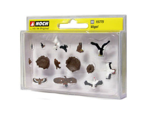 Uccellini Presepe Noch set miniature decorative per modellismo e scene natalizie - DeMatteis.it