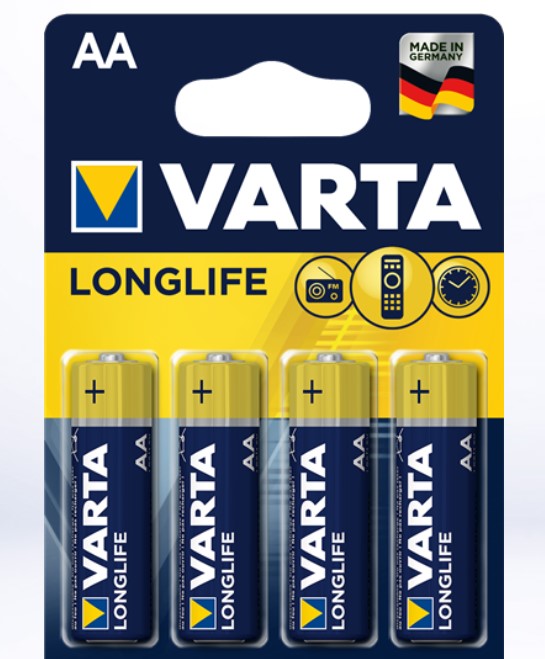 Batteria Stilo Longlife Aa 4 Pezzi Varta