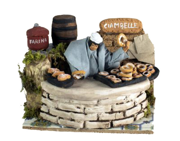 Personaggio Movimento Presepe Fornaio