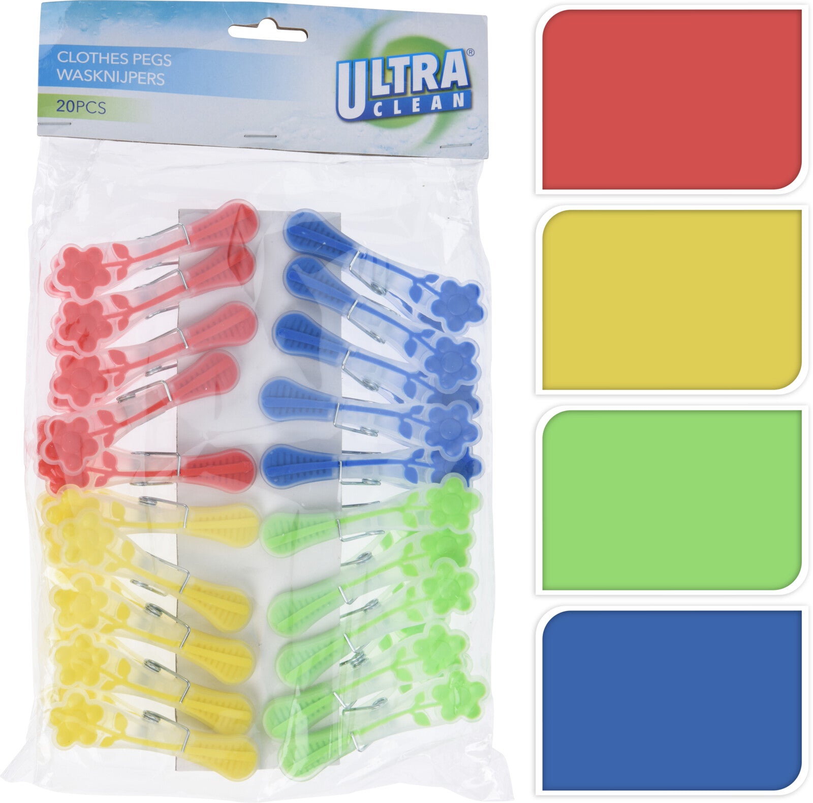 Set 20 Mollette Per Bucato
