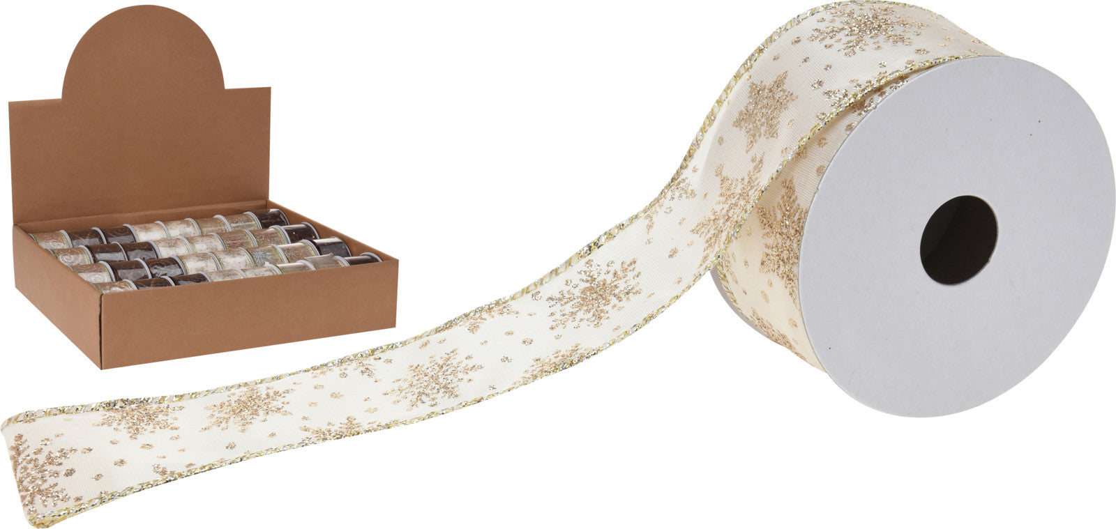 Nastro regalo decorativo 4x270 cm per confezioni e decorazioni natalizie - DeMatteis.it