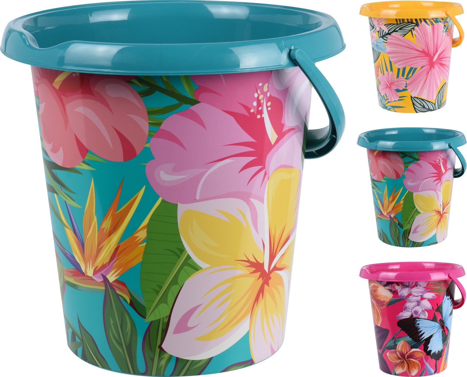Secchio Con Fiori 12 Lt