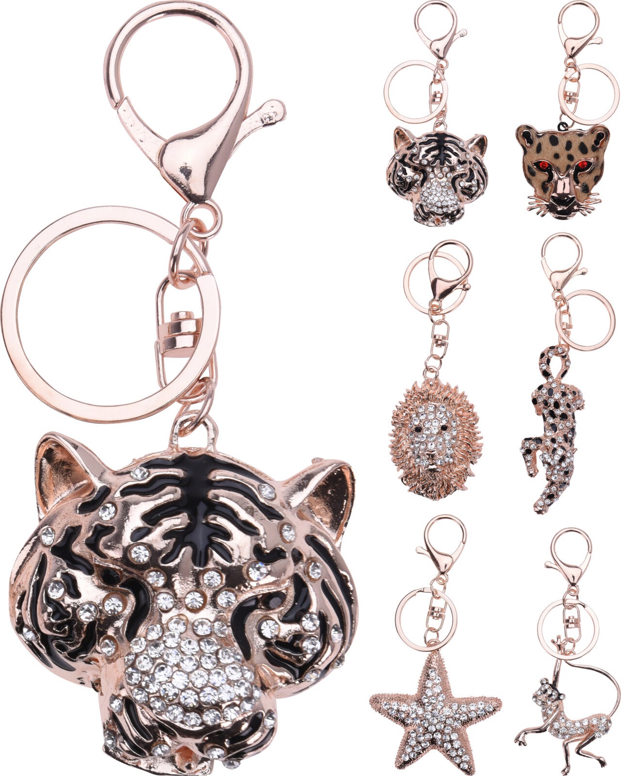 Portachiavi Animale decorativo con anello portachiavi da 14 cm per accessorio personale - DeMatteis.it