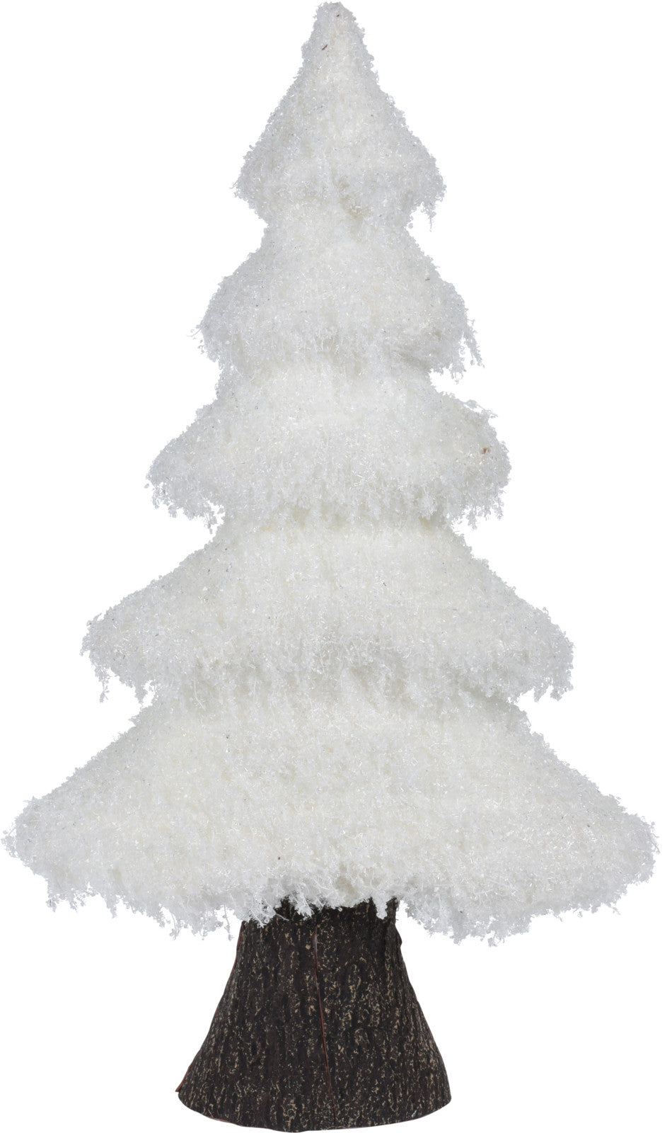 Albero decorativo natalizio in tessuto bianco da 60 cm per addobbi festivi - DeMatteis.it