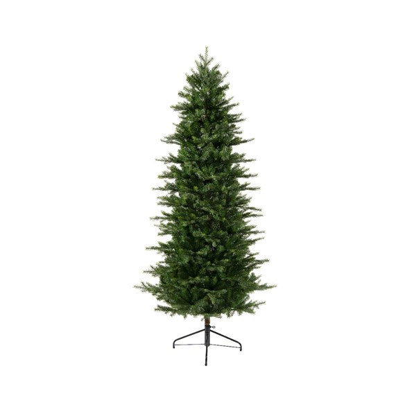 Albero Grandis Slim Fir 180 cm Everlands per decorazioni natalizie artificiale con base metallica - DeMatteis.it