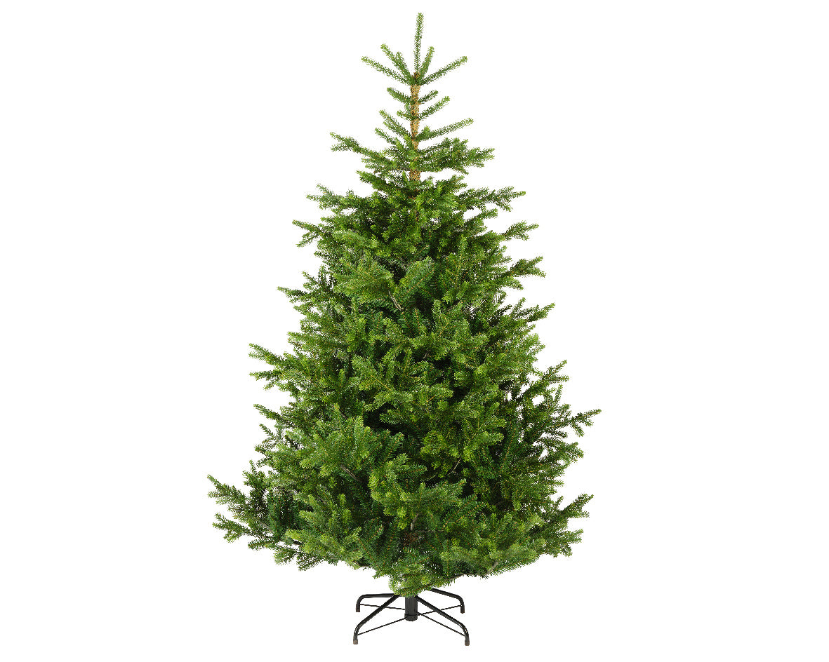 Albero Nordmann Fir 300 cm abete artificiale natalizio con base per decorazioni festive - DeMatteis.it