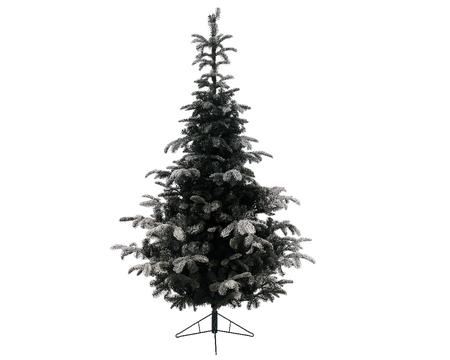 Albero di Natale artificiale Nordmann innevato 180 cm con base pieghevole per decorazioni natalizie - DeMatteis.it