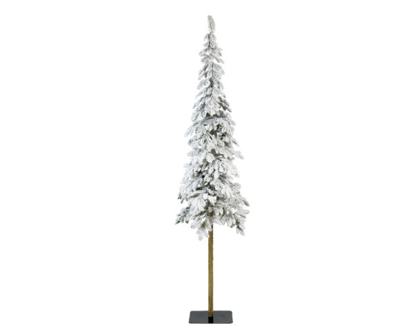 Albero Snowy Alpine 180 cm artificiale innevato per decorazioni natalizie con base di supporto - DeMatteis.it