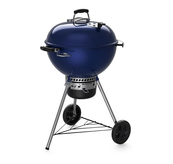 Barbecue Weber Master Touch 57 Ocean Blue con coperchio smaltato, griglia incernierata GBS, sistema One-Touch in acciaio inox e supporto Tuck-Away. | Dematteis.it