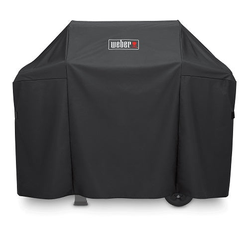Custodia Weber barbecue Spirit S-300 in poliestere premium con protezione UV e sistema di cinghie antivento, ideale per proteggere il tuo barbecue dalle intemperie durante tutte le stagioni. | Dematteis.it