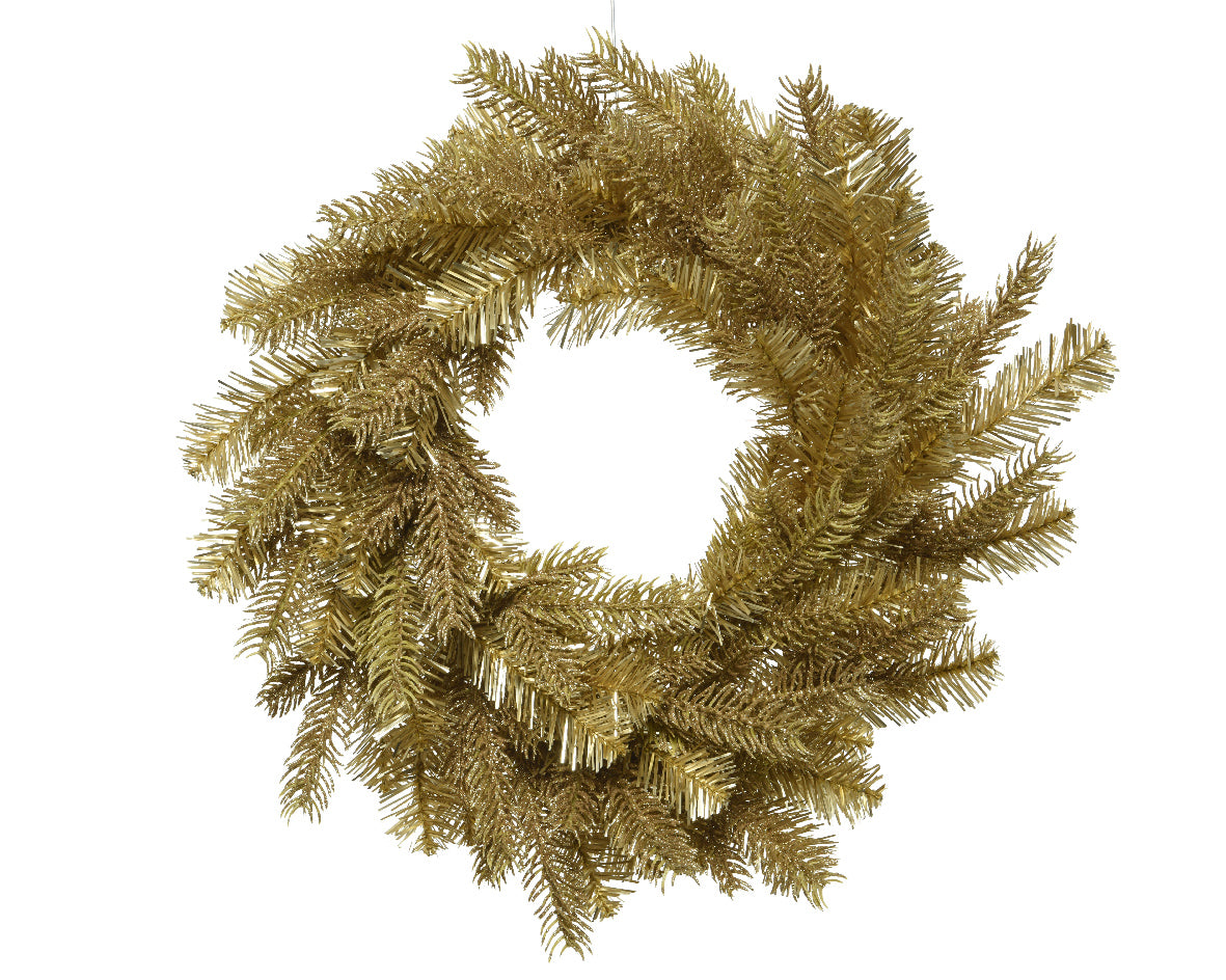 Ghirlanda Oro Tiffany 80 cm per decorazione natalizia - DeMatteis.it