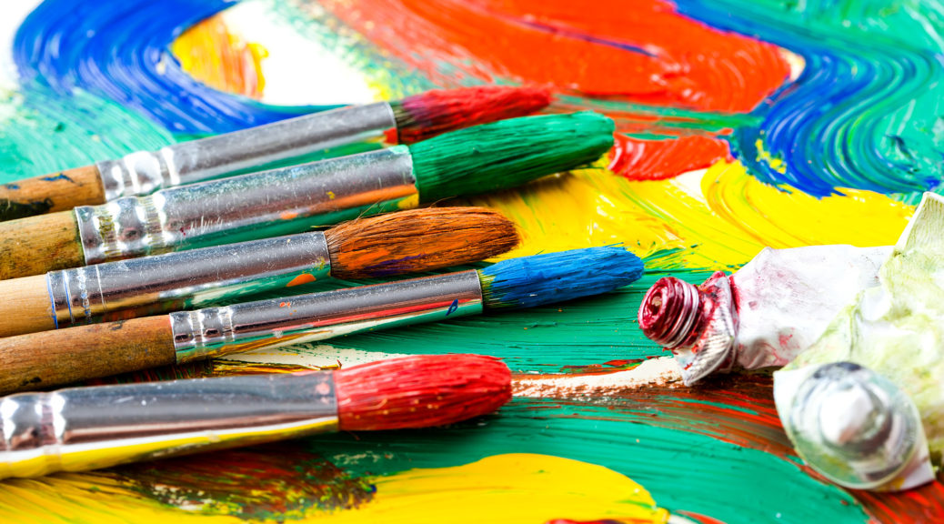Colori acrilici olio e tempere