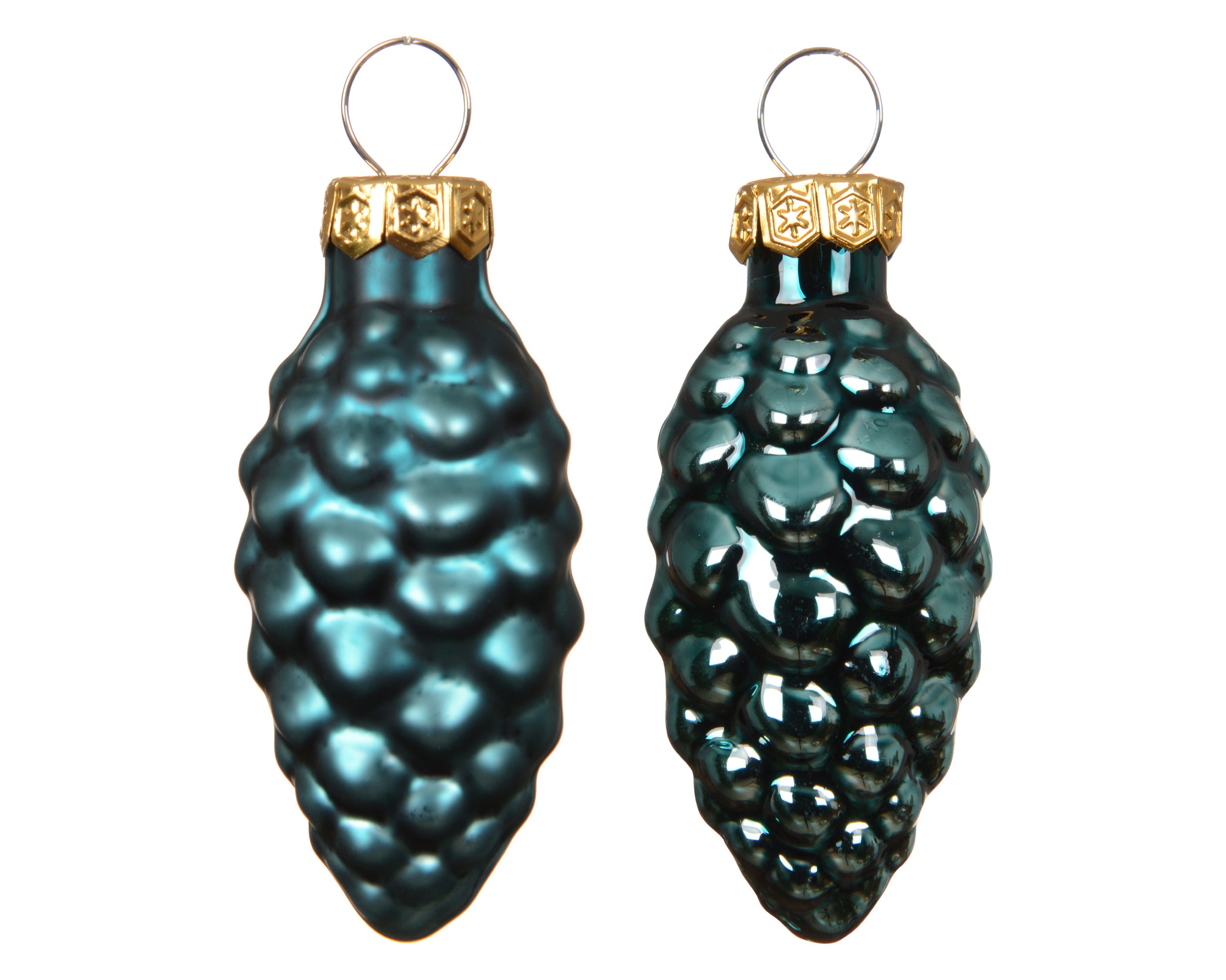 Box 12 Pigne Vetro D 2,5 X6 Cm Emerald