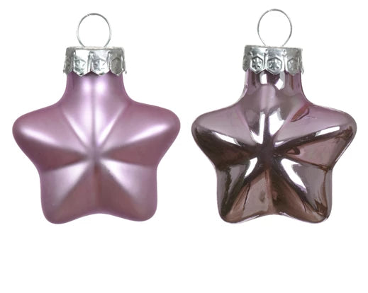Box 12 Stelle Vetro 2x4,5x4 Cm Lilac Breeze