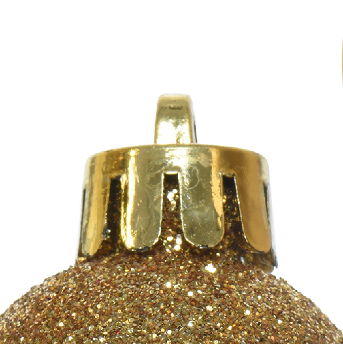 Box 14 Palline Di Natale Vetro Light Gold 3 Cm