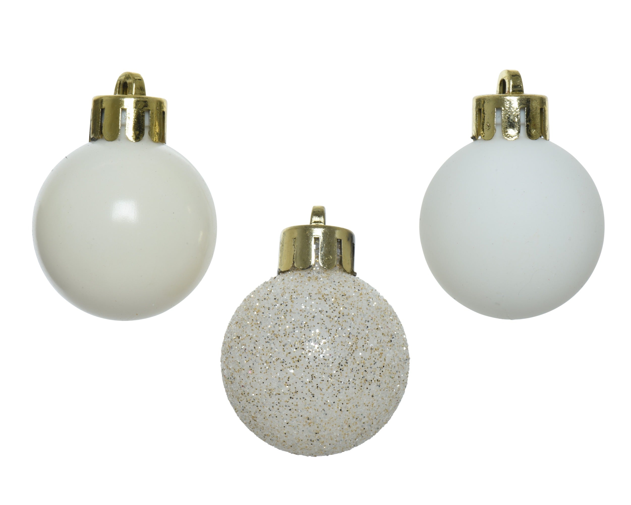 Tubo Palline Di Natale Bianco Lana