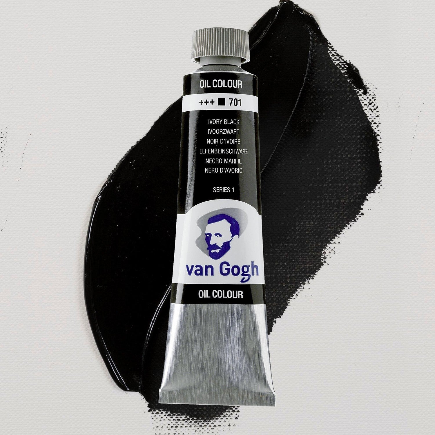 Colore Ad Olio Van Gogh 40 Ml Nero D'avorio