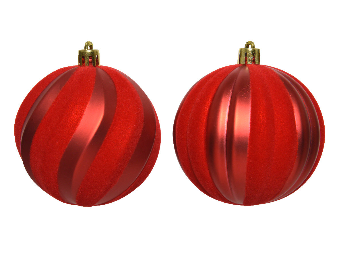 Palla Di Natale Christmas Red decorazione natalizia diametro 8 cm per albero di Natale - DeMatteis.it