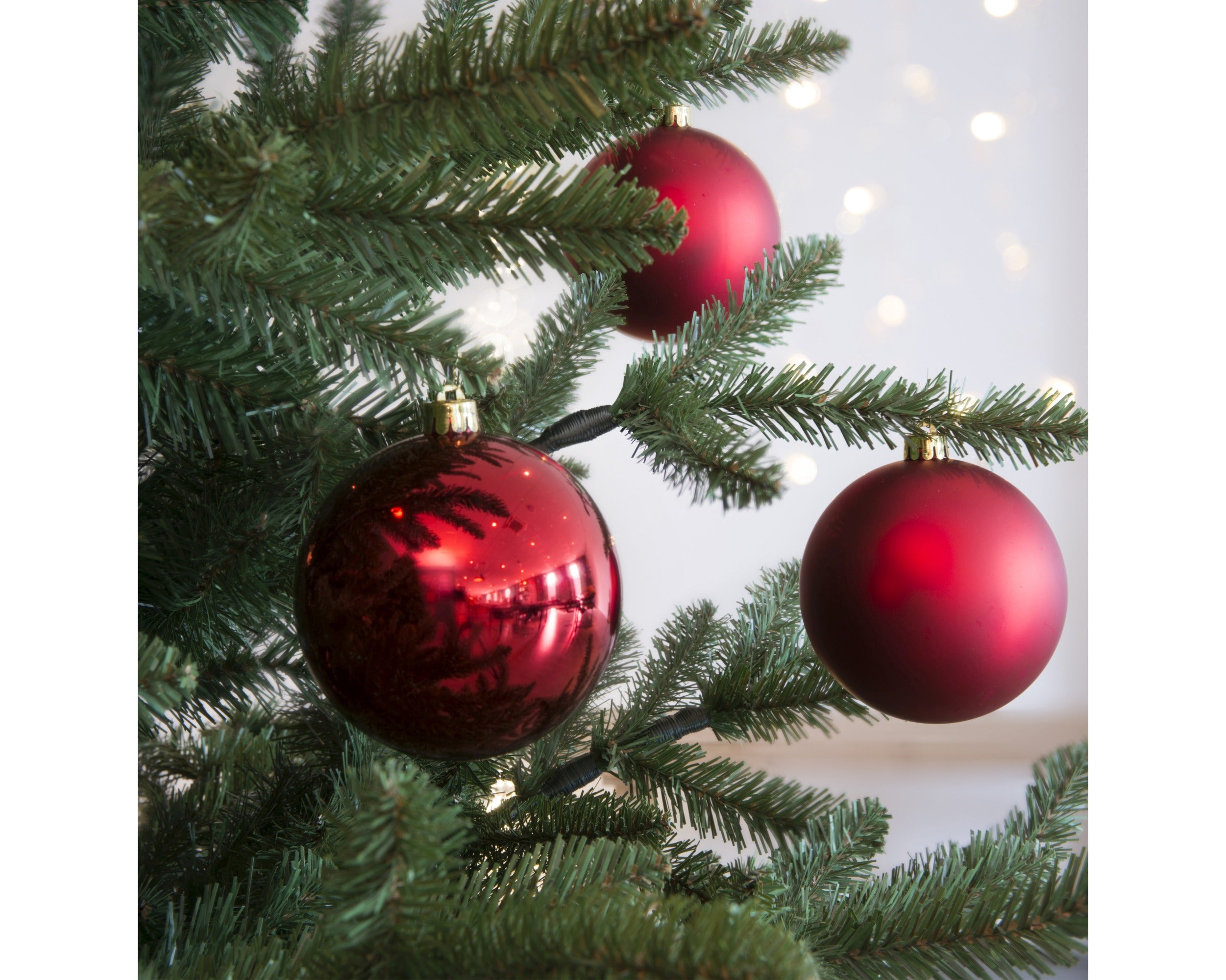 Palle Di Natale Rosse D 10 Cm