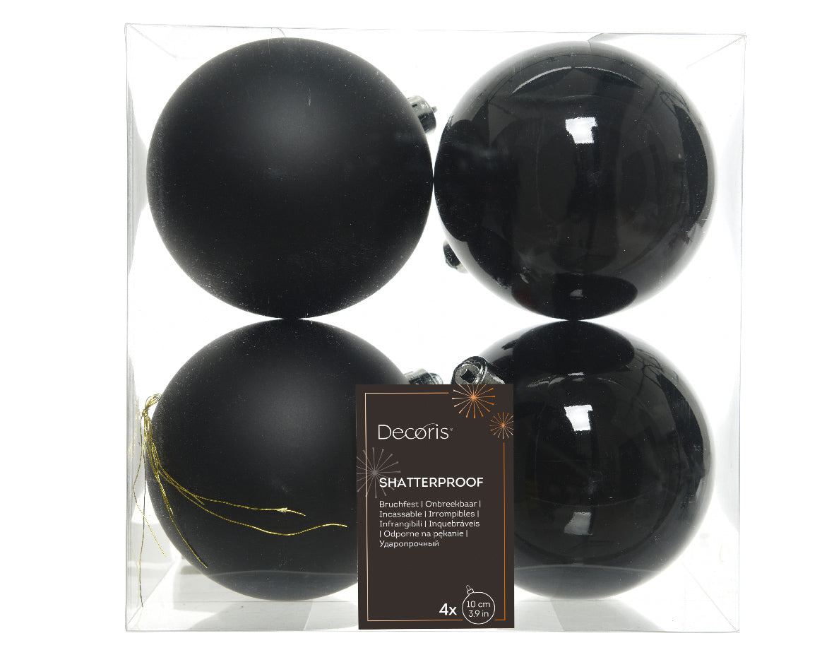 Box 4 Palle Di Natale Decoris shatterproof da 10 cm per decorazioni natalizie - DeMatteis.it