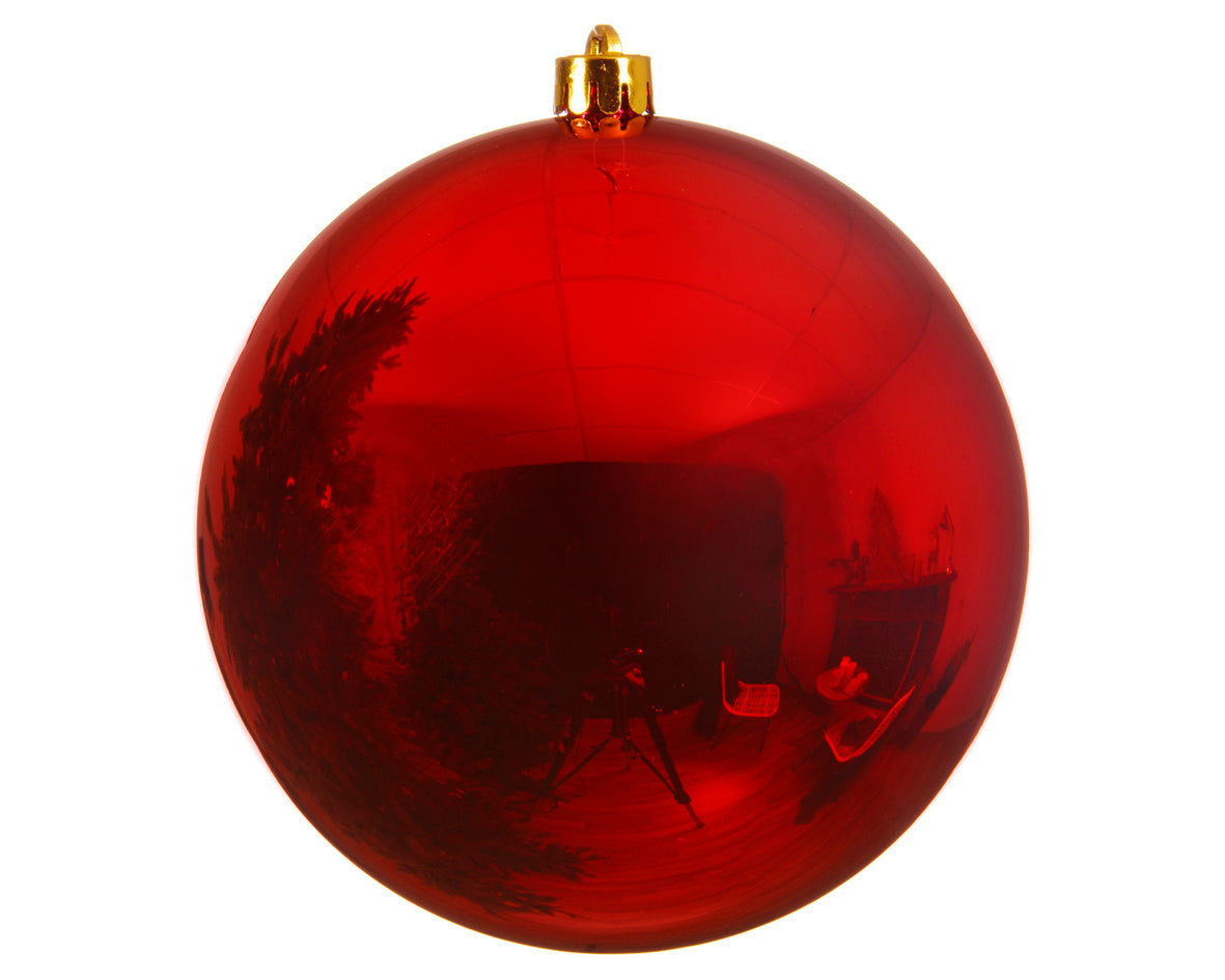 Pallina Di Natale Plastica Christmas Red 20 Cm
