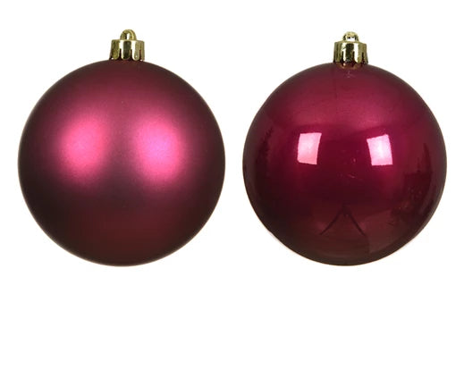 Box 4 Palle Di Natale Pomegranate 10 Cm