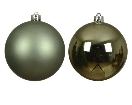 Box 4 Palle Di Natale Rosemary Green 10 Cm