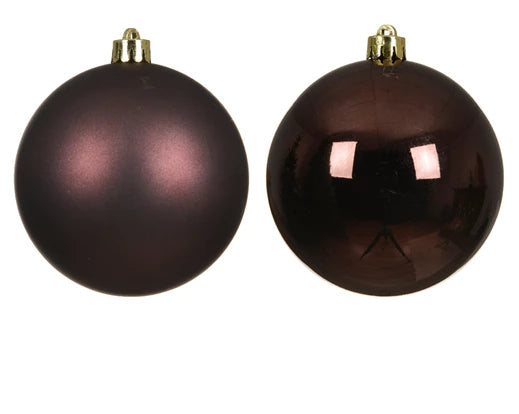 Box 4 Palle Di Natale Black Truffle 10 Cm