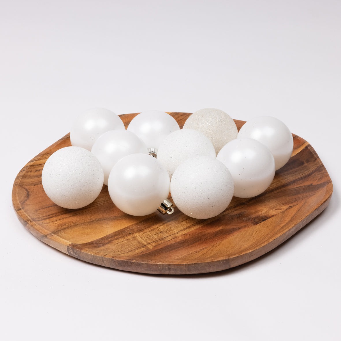 Box 30 Palline di Natale Miste White Iris