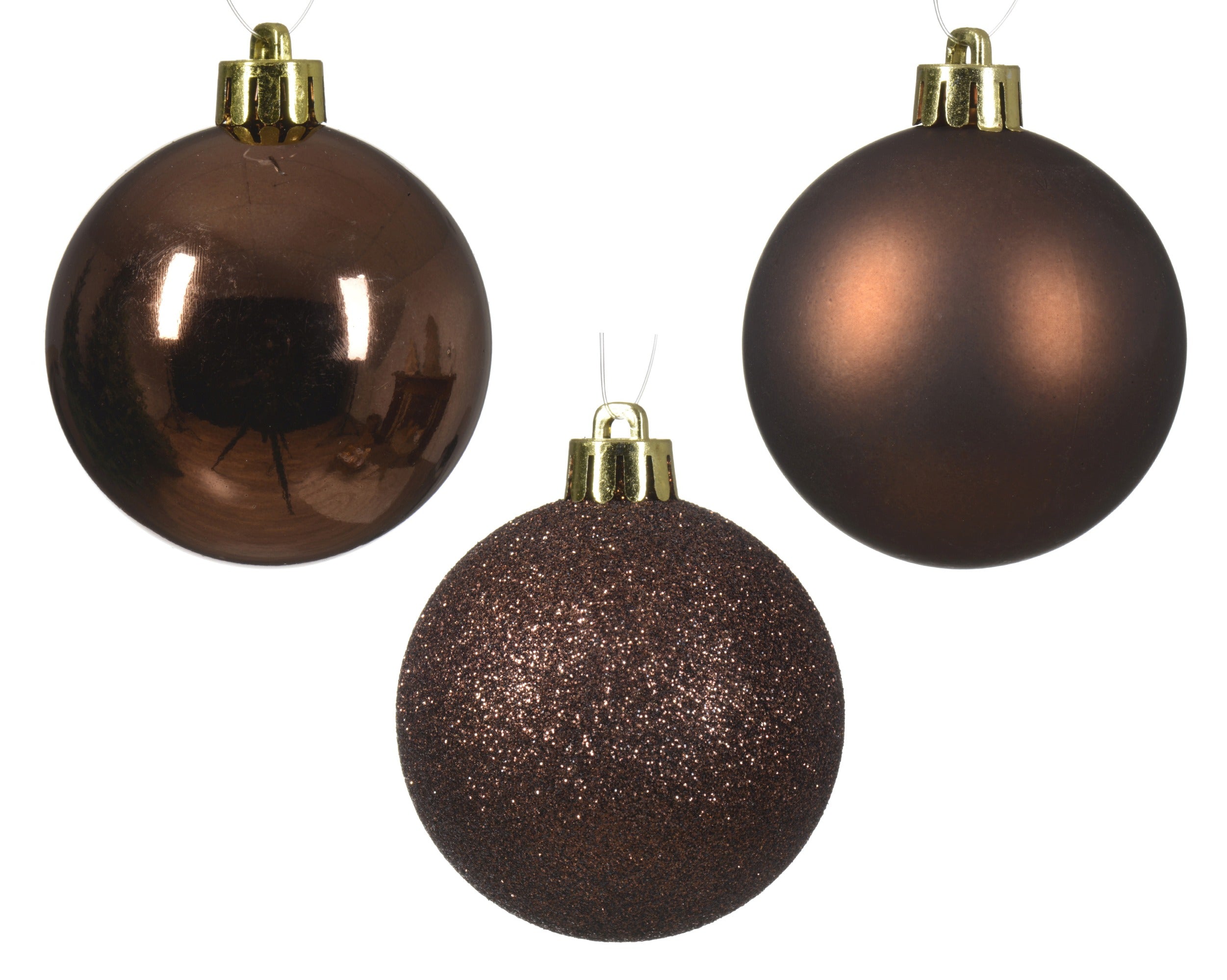 Box 30 Palline Di Natale D 6 Cm Espresso