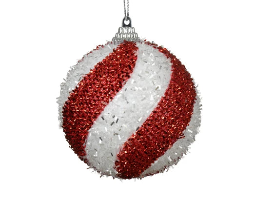 Palla Di Natale Candy 10 Cm