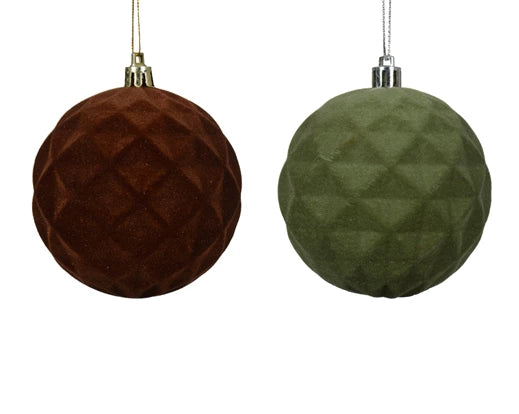 Palla Di Natale Con Decoro Rosemary Green E Black Truffle 8 Cm 1 Pz