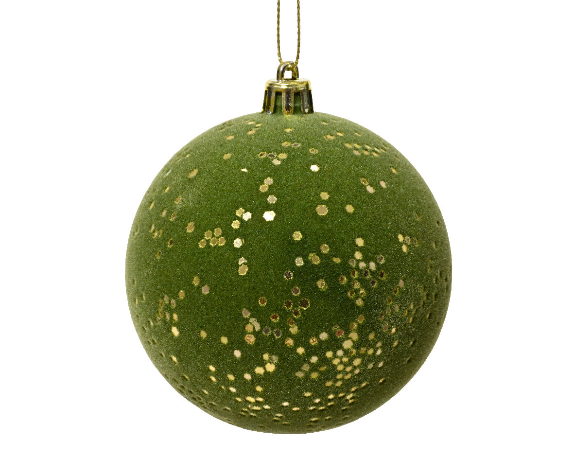 Palla Di Natale Decorata Pine Green 8 Cm