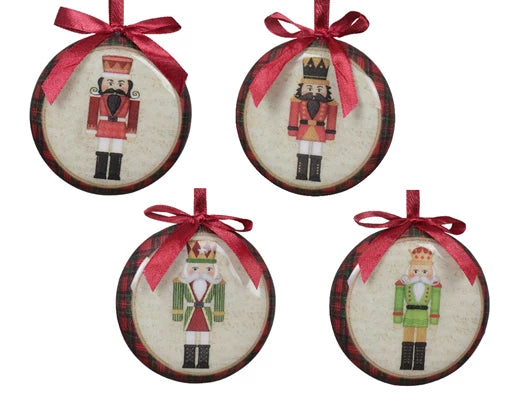 Palla Di Natale Decoro Schiaccianoci 8 Cm 1 Pz