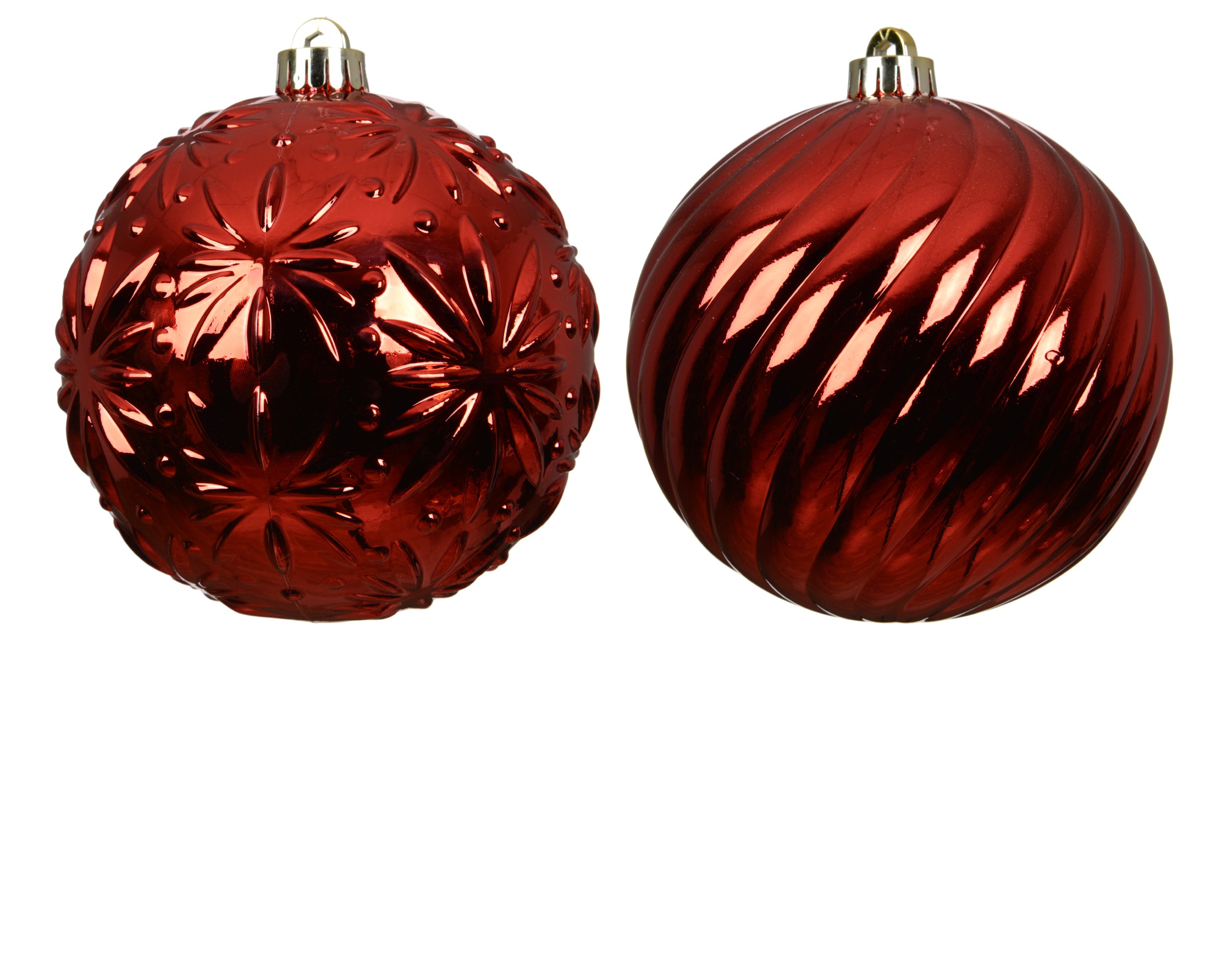 Palla Decorata Christmas Red D 15 Cm 1 Pezzo