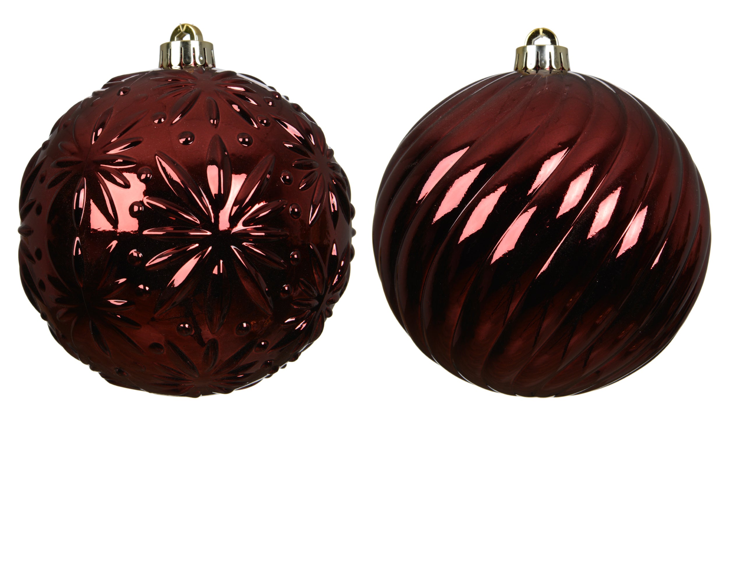 Palla Decorata Oxblood D 15 Cm 1 Pezzo