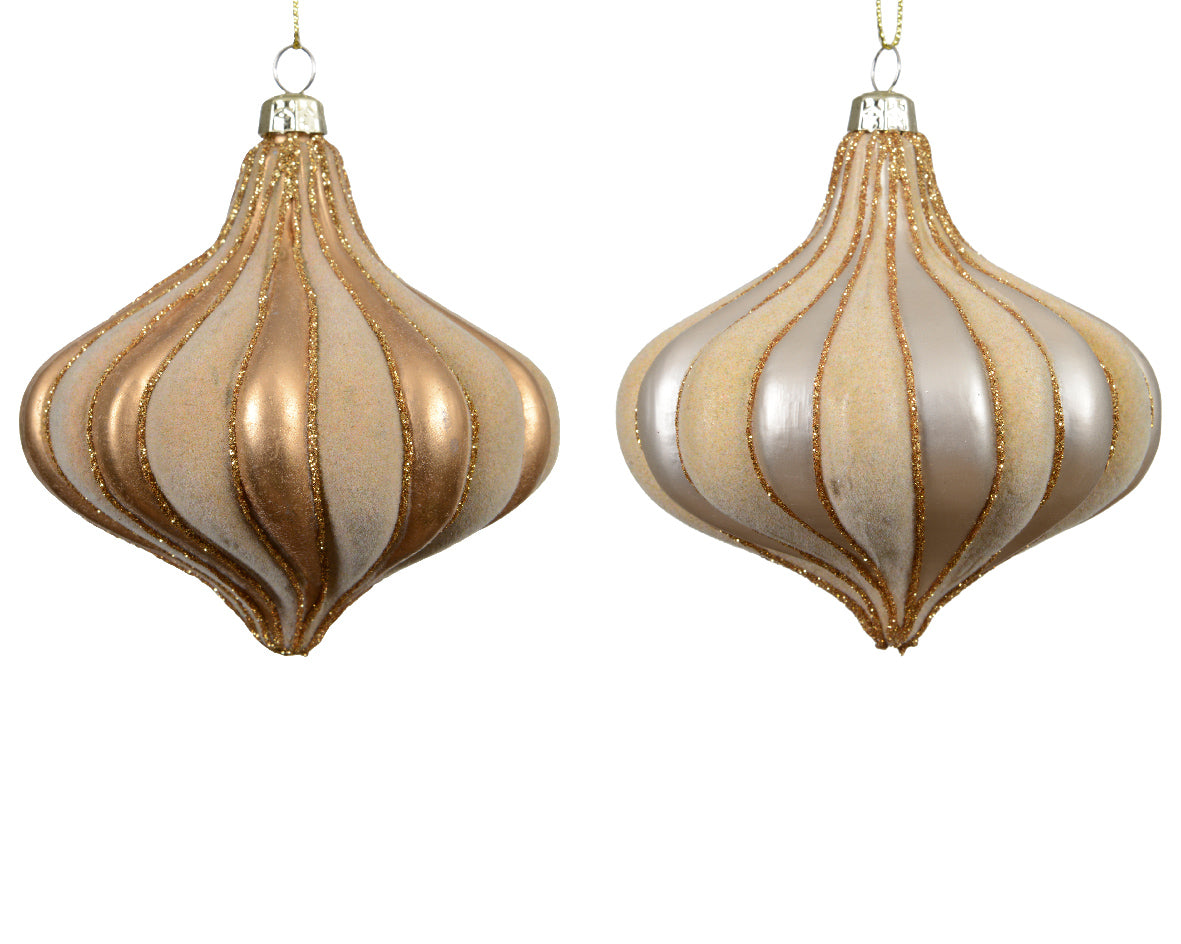 Pendente Cipolla Crema Oro D 10 Cm 1 Pezzo