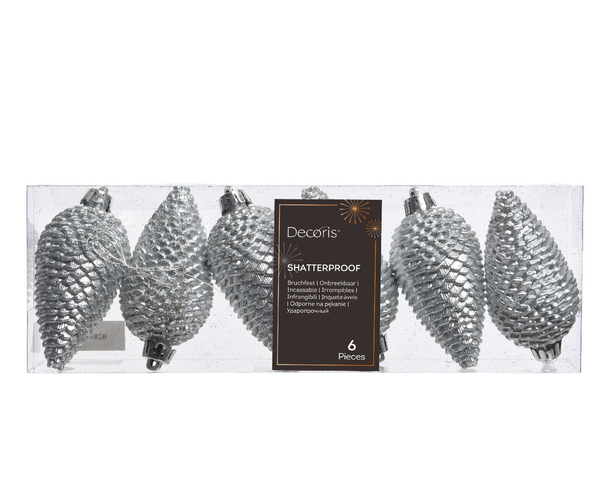 Box 6 Pigne Silver 4,5 Cm