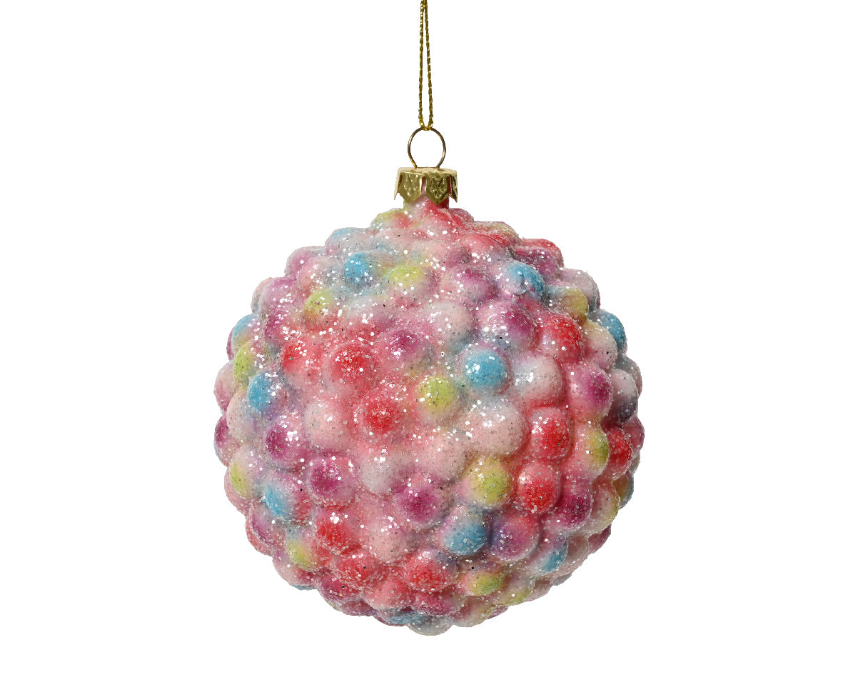 Palla Di Natale Multicolor 8,5 Cm