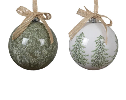 Palla Di Natale Decoro Alberi Green 8 Cm 1 Pz
