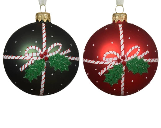 Palla Di Natale Vetro Decoro Regalo 8 Cm 1 Pz