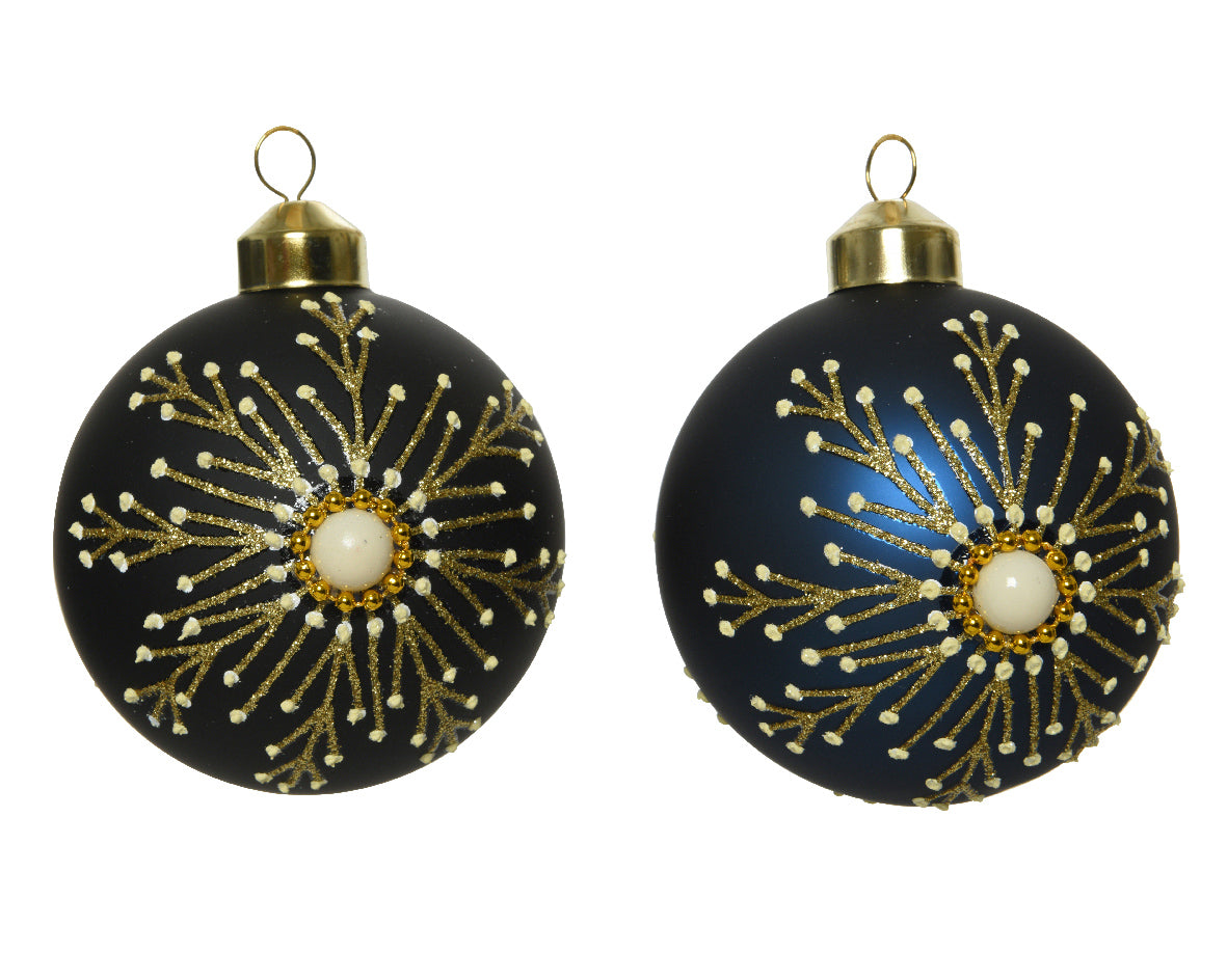 Palla Di Natale Decoro Oro 8 Cm 1 Pz